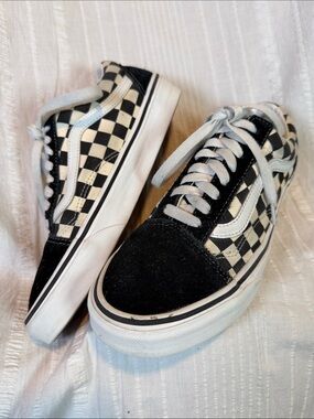 Vans Knu Skool Checkerboard Skate Shoes Sneakers Men’s 6.5 Women’s 8 Unisex